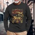 メンズ アメリカクラシック・オールドタイマー・ロカビリー・ホットロッド・マッスルカー 長袖Tシャツ 高齢者への贈り物