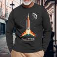 アルテミスii宇宙ロケット打ち上げミッショントゥザムーンアルテミス2 長袖Tシャツ 高齢者への贈り物
