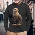 イーグル ハクトウワシ イヌワシ オジロワシ ワシ ワシ 長袖Tシャツ 高齢者への贈り物