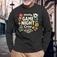 ウィークリーゲームナイトクルー 長袖Tシャツ 高齢者への贈り物