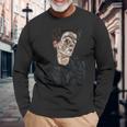 エゴン・シーレ セルフポートレート 長袖Tシャツ 高齢者への贈り物