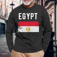 エジプト国旗 エジプト 国地図 国旗 長袖Tシャツ 高齢者への贈り物