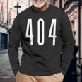 エリアコード 404 アトランタ ジョージア Ga Four Zero Four 404 長袖tシャツ 長袖Tシャツ 高齢者への贈り物