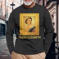 エリザベス女王 Ii ファン ビンテージ写真 英国王 長袖Tシャツ 高齢者への贈り物