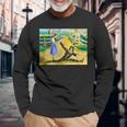 オズの土地 ドロシー・オズ かかし ビンテージ オズの魔法使い ポスター 長袖Tシャツ 高齢者への贈り物