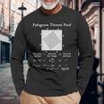 オタクピタゴラスの定理証三角形 数学教師 オタク 長袖Tシャツ 高齢者への贈り物