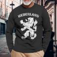 オランダ レトロ オランダ ライオン クラウン オランダ プライド 長袖Tシャツ 高齢者への贈り物