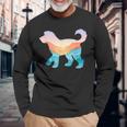 オーストラリア ラブラドゥードル 自然 ハイキング 犬 日の出 アドベンチャー 長袖Tシャツ 高齢者への贈り物