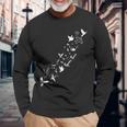 カトリックラテン語フレーズ スピリタス・サンクティは聖霊幽霊 長袖Tシャツ 高齢者への贈り物