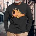 カワイイ ムツゴロウ 長袖Tシャツ 高齢者への贈り物
