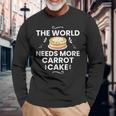 キャロットケーキ レシピ カップケーキ パイ グルテンフリー ビーガン 長袖Tシャツ 高齢者への贈り物