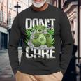 クマのスモーキングウィードマリファナtシャツ 面白いウィードベアtシャツ 長袖Tシャツ 高齢者への贈り物