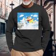 クレヨンしんちゃん 雪のすべり台 長袖Tシャツ 高齢者への贈り物