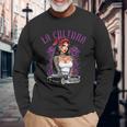 クール アーバン カルチュラ チカーノ ラティーノ メキシカン プライド ホーミー チョーラ 長袖Tシャツ 高齢者への贈り物