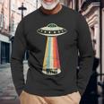 グルームネバダ湖レトロトップシークレットエリア 51 Ufo Uap エイリアン 長袖Tシャツ 高齢者への贈り物