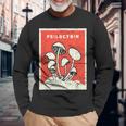 サイロシビンtシャツ レトロサイケデリックマジックマッシュルーム 長袖Tシャツ 高齢者への贈り物