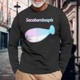 サカバンバスピス パステルカラー おもしろ ゆるかわ かわいい ギフト 長袖Tシャツ 高齢者への贈り物