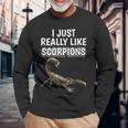 サソリの名言 I Just Really Likecorpions 洋服のサソリ 長袖Tシャツ 高齢者への贈り物