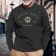 サンタクルーズ カリフォルニア サンタクルーズカリフォルニアアンカー 長袖Tシャツ 高齢者への贈り物