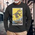 ザ・フール・タロットカード 長袖Tシャツ 高齢者への贈り物