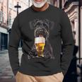 ジャイアントシュナウザービール 長袖Tシャツ 高齢者への贈り物