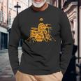 ジャズジャンル付きジャズドラマーtシャツ 長袖Tシャツ 高齢者への贈り物