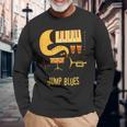 ジャンプ・ブルース-ヴィンテージ・ブルース・ミュージック 長袖Tシャツ 高齢者への贈り物