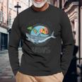 ジョーズ Amity Islandurfcene 長袖Tシャツ 高齢者への贈り物