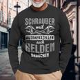 スクリュードライバー Weil 自動車メーカー ヘルデンニードル メカニック 長袖Tシャツ 高齢者への贈り物
