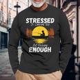 ストレスはファニーバスフライを十分に釣らないことが原因です 長袖Tシャツ 高齢者への贈り物