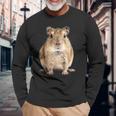 スナネズミ。 長袖Tシャツ 高齢者への贈り物