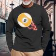 スヌーカー ビリヤードボール No9 プールプレーヤー 長袖Tシャツ 高齢者への贈り物