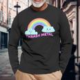 スラッシュメタルシャツ 皮肉な面白いスラッシュメタルミュージック 長袖Tシャツ 高齢者への贈り物