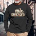 スーパーカブc100 原付バイク レトロジャパン 長袖tシャツ 長袖Tシャツ 高齢者への贈り物