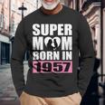 スーパー・ママ 1957年生まれ ママ 誕生日 1957年 誕生日 1957年 長袖Tシャツ 高齢者への贈り物