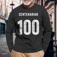 センテナリアン 100周年記念素晴らしい 100歳の誕生日おめでとう 長袖Tシャツ 高齢者への贈り物