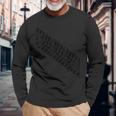 タイヤトレッドマーク スキッドタイヤ 長袖Tシャツ 高齢者への贈り物