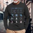 ダイバーハンドサイン 面白いスキューバダイビングシグナル チームスクワッドダイブ 長袖Tシャツ 高齢者への贈り物