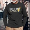 テキーラpor Favorメキシコテキーラスペイン語テキーラください 長袖Tシャツ 高齢者への贈り物
