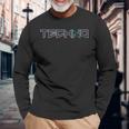 テクノ音楽ミニマリストデザイン Edm Festival Techno Clothing 長袖Tシャツ 高齢者への贈り物