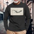 トカゲのレントゲン写真 長袖Tシャツ 高齢者への贈り物