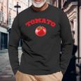 トマトティーVegetable 長袖Tシャツ 高齢者への贈り物