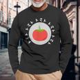 トマト好きへのプレゼント 面白くてユーモアのあるギフトのアイデア トマト柄プリント 長袖Tシャツ 高齢者への贈り物