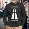 ドイツでの楽しい高速運転のためのクラフトワークアウトバーン 長袖tシャツ 長袖Tシャツ 高齢者への贈り物