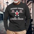 ドイツヘビー言語ゲルマニスティック文学 長袖Tシャツ 高齢者への贈り物
