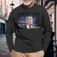 ドナルド・トランプ ブタ 動物 面白い 長袖Tシャツ 高齢者への贈り物