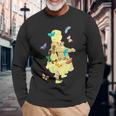 ドロシー・ゲイル・オズの魔法使い ヴィンテージフェアリーテイルブックアートスタイル 長袖Tシャツ 高齢者への贈り物