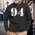 ナインティフォー 数字 94 ナンバー 長袖Tシャツ 高齢者への贈り物