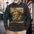 ハロウィンメカかぼちゃロボットsfホラー 長袖Tシャツ 高齢者への贈り物