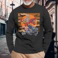 ハロウィーン スケルトン ライディング モンスタートラック トリックオア トリート パーティー 長袖Tシャツ 高齢者への贈り物